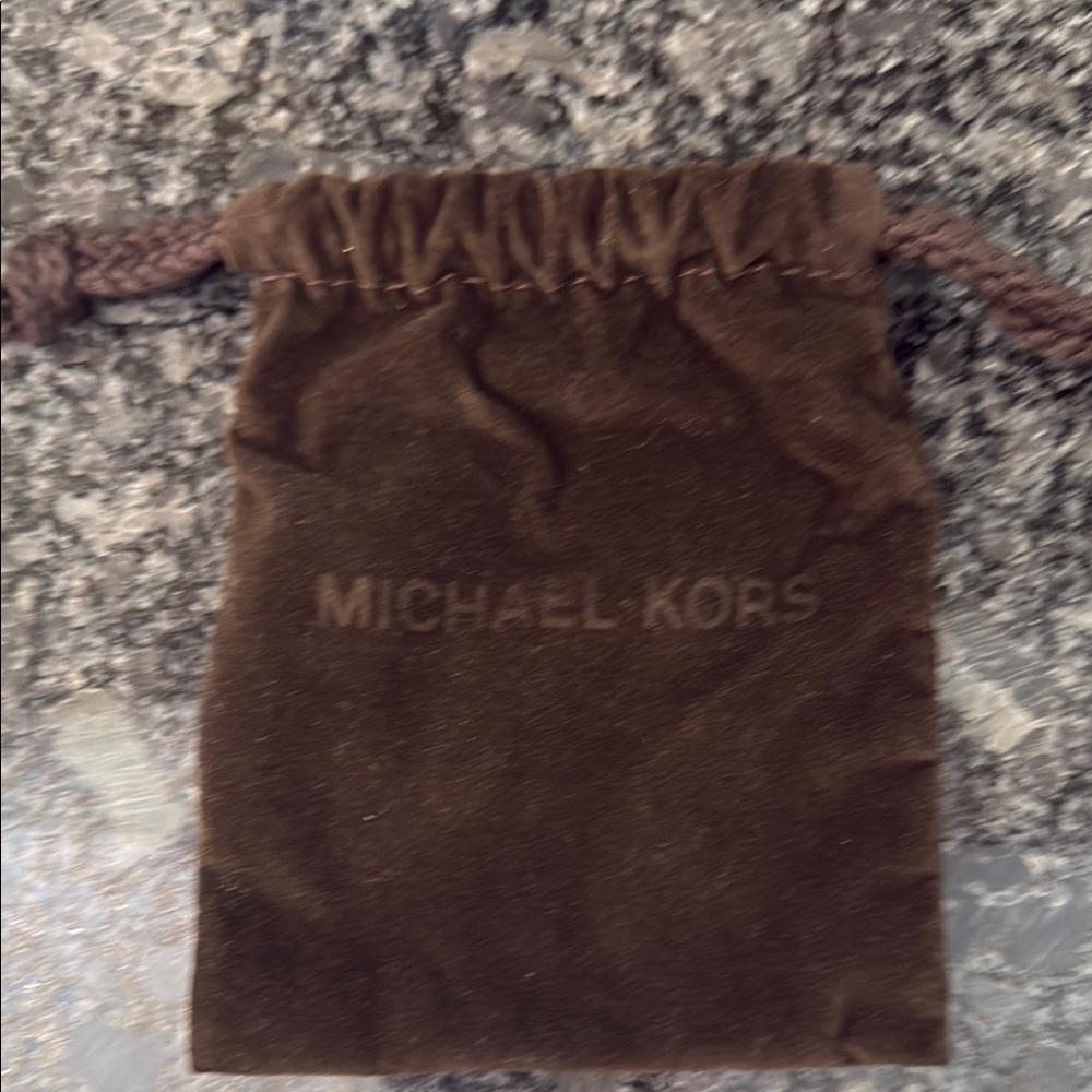 Michael Kors Gold Circular Crystal Dangle Earrings Logo Brand new box dust bag - Picture 5 of 11